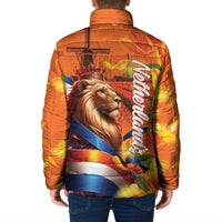 Netherlands Koningsdag Padded Jacket Dutch Lion of Royal Pride
