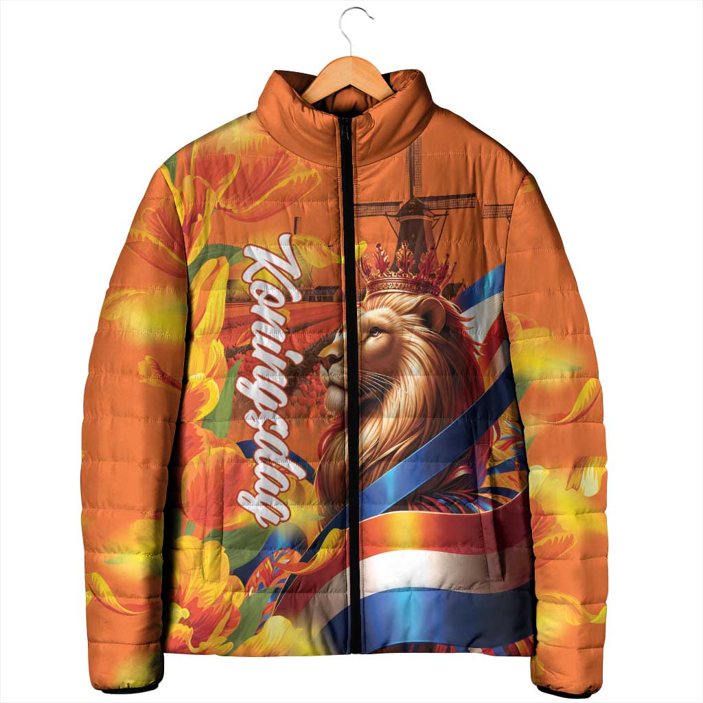Netherlands Koningsdag Padded Jacket Dutch Lion of Royal Pride