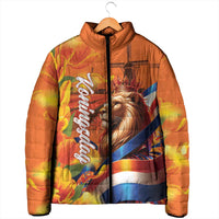 Netherlands Koningsdag Padded Jacket Dutch Lion of Royal Pride