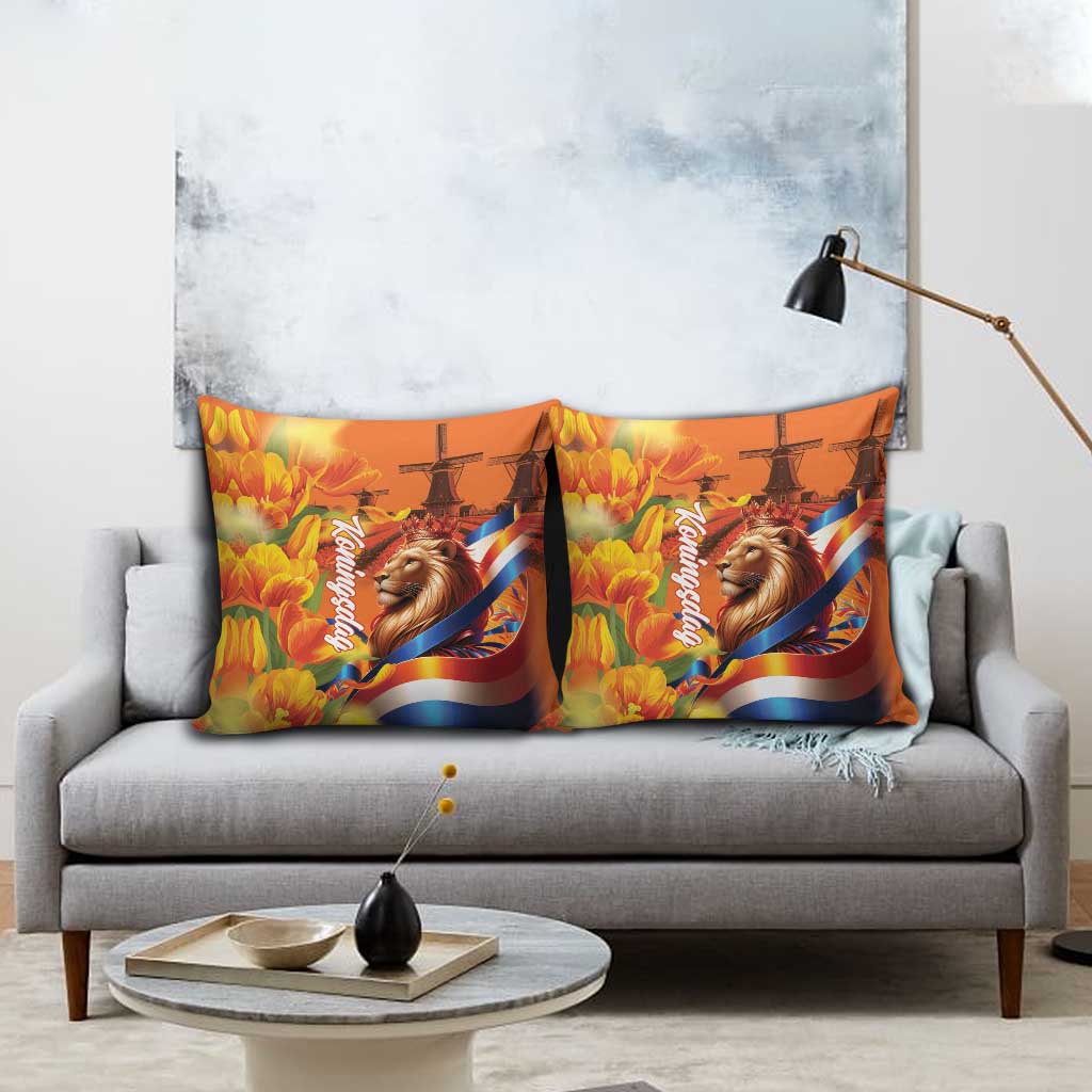 Netherlands Koningsdag Pillow Cover Dutch Lion of Royal Pride
