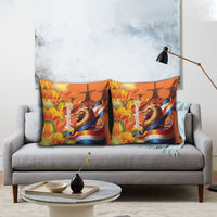 Netherlands Koningsdag Pillow Cover Dutch Lion of Royal Pride