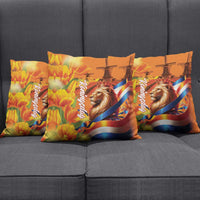 Netherlands Koningsdag Pillow Cover Dutch Lion of Royal Pride