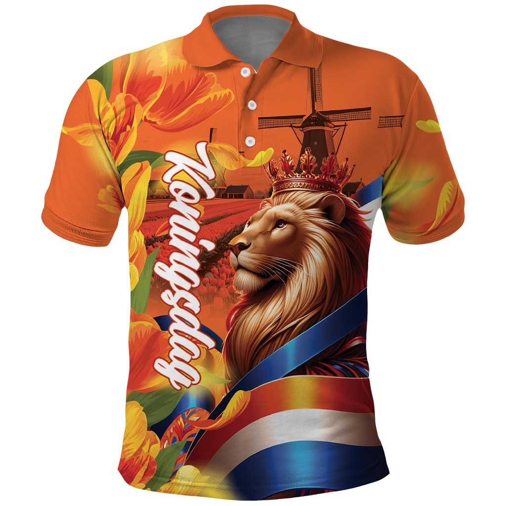 Netherlands Koningsdag Polo Shirt Dutch Lion of Royal Pride