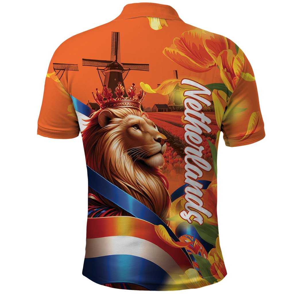 Netherlands Koningsdag Polo Shirt Dutch Lion of Royal Pride