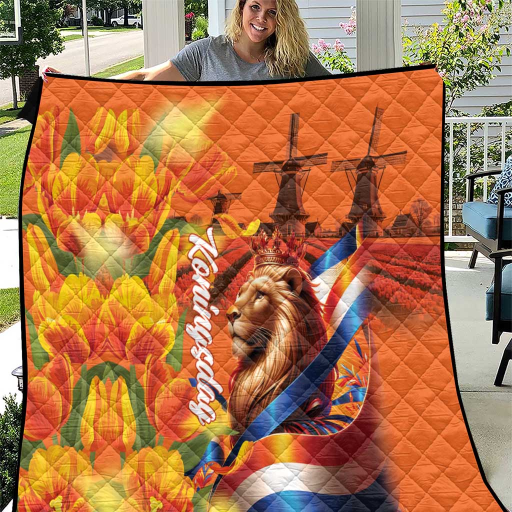 Netherlands Koningsdag Quilt Dutch Lion of Royal Pride