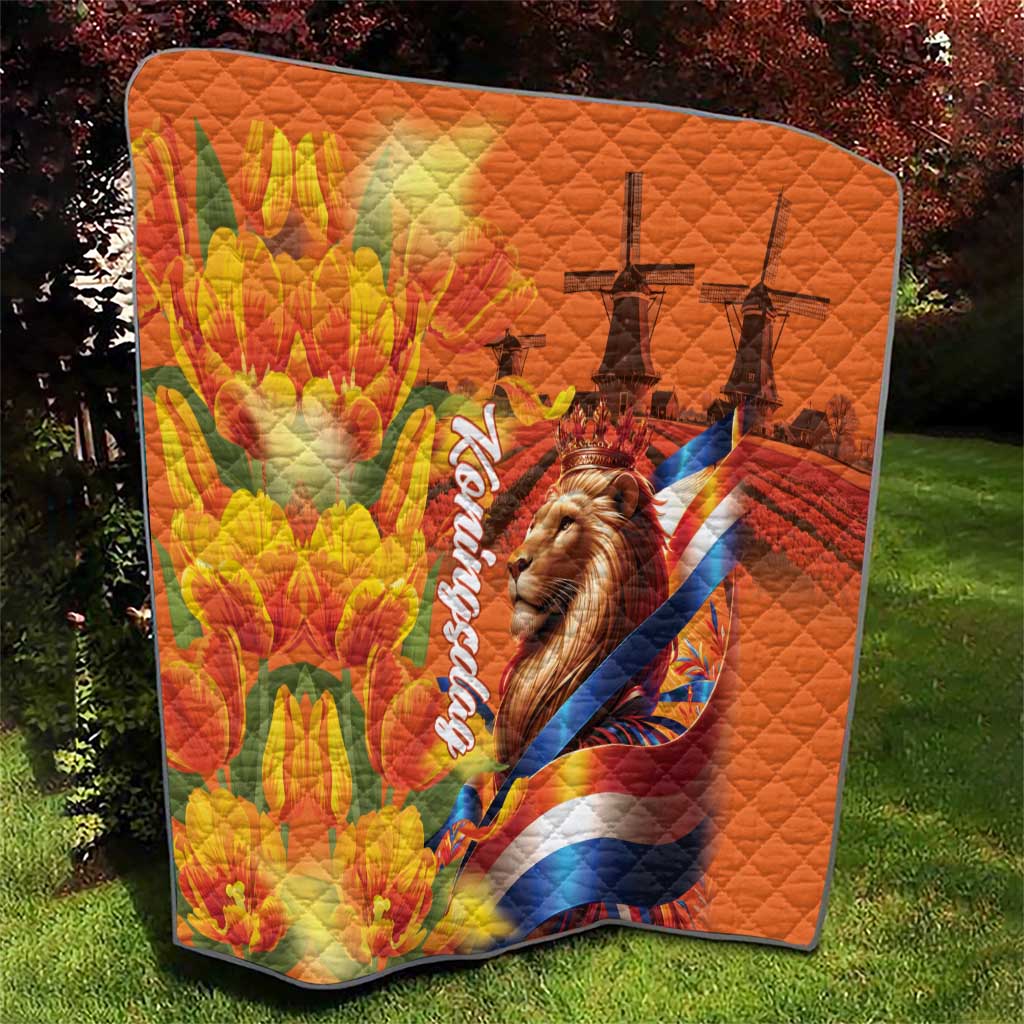 Netherlands Koningsdag Quilt Dutch Lion of Royal Pride