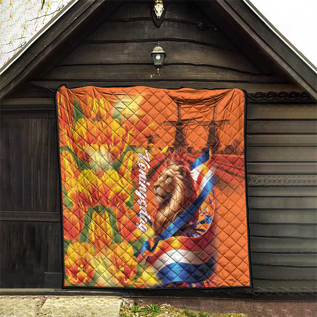 Netherlands Koningsdag Quilt Dutch Lion of Royal Pride
