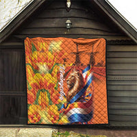 Netherlands Koningsdag Quilt Dutch Lion of Royal Pride