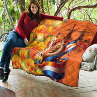 Netherlands Koningsdag Quilt Dutch Lion of Royal Pride