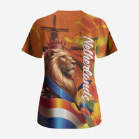 Netherlands Koningsdag Scrub Top Dutch Lion of Royal Pride