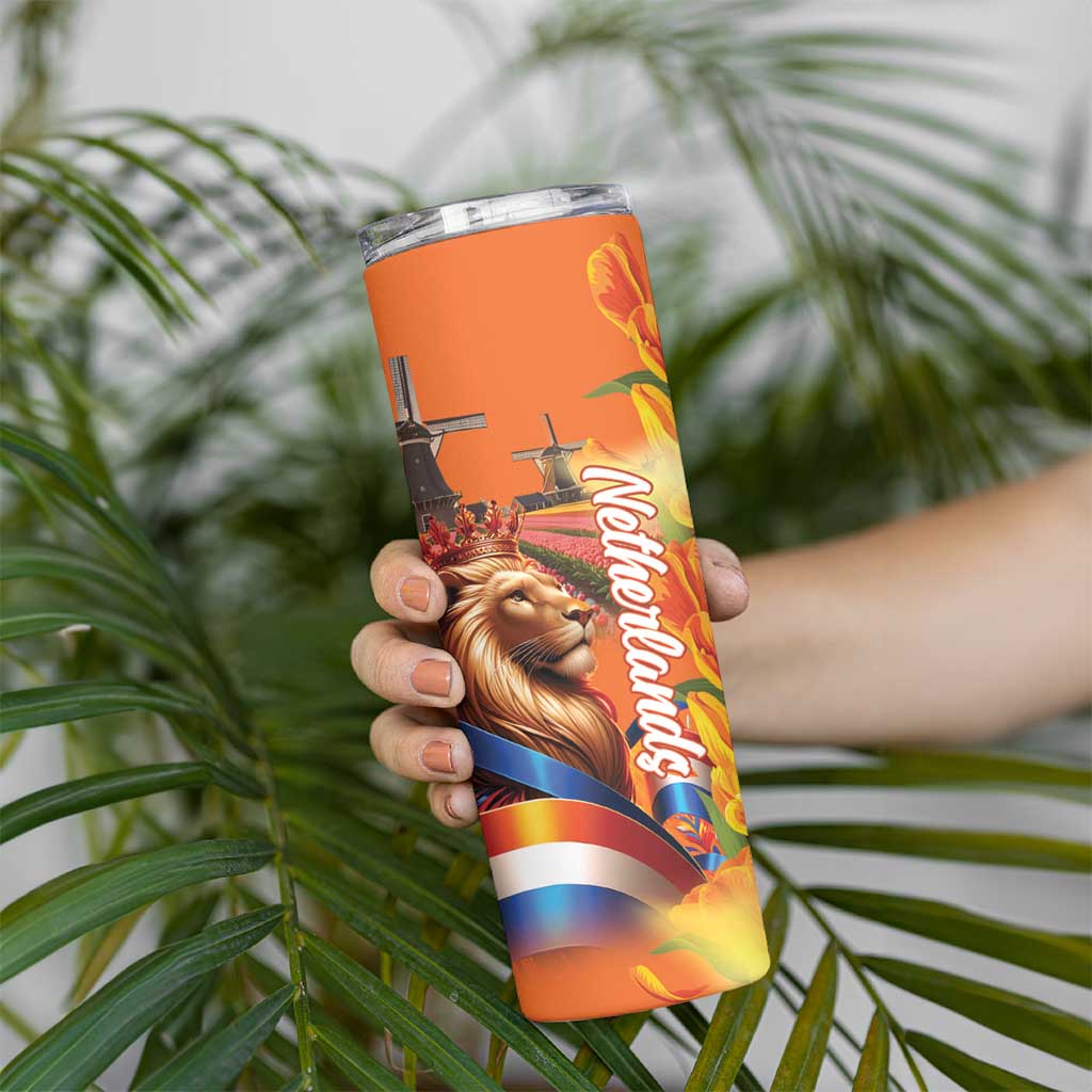 Netherlands Koningsdag Skinny Tumbler Dutch Lion of Royal Pride