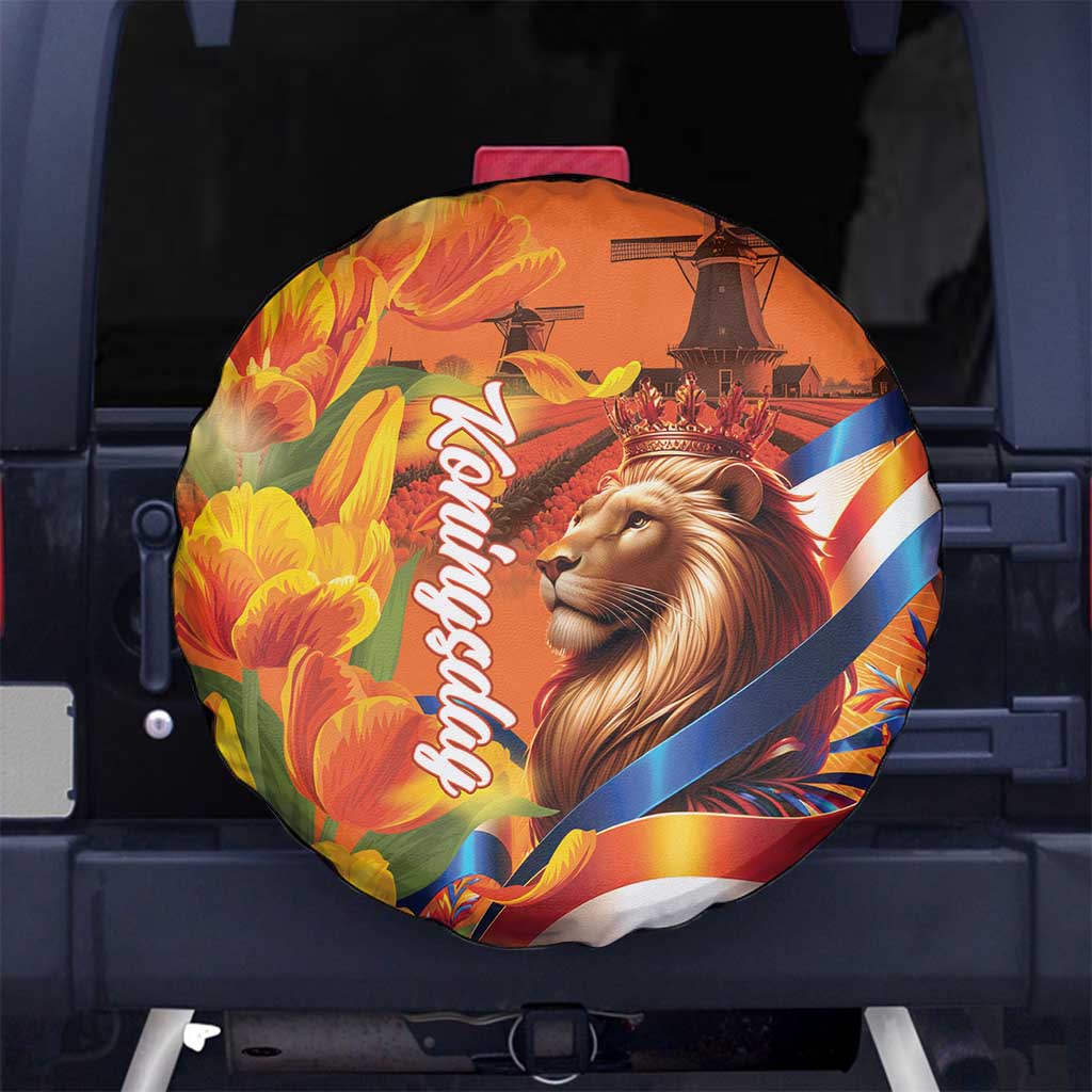 Netherlands Koningsdag Spare Tire Cover Dutch Lion of Royal Pride