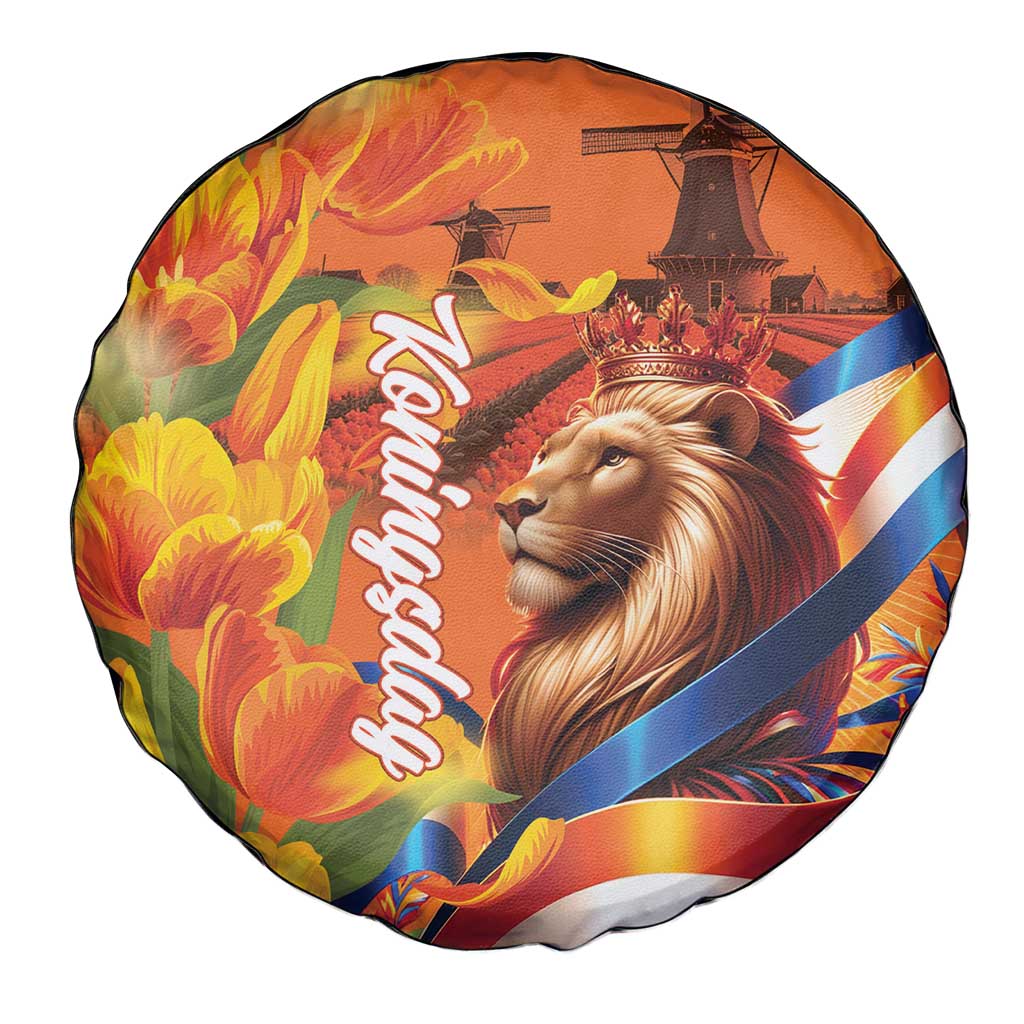 Netherlands Koningsdag Spare Tire Cover Dutch Lion of Royal Pride