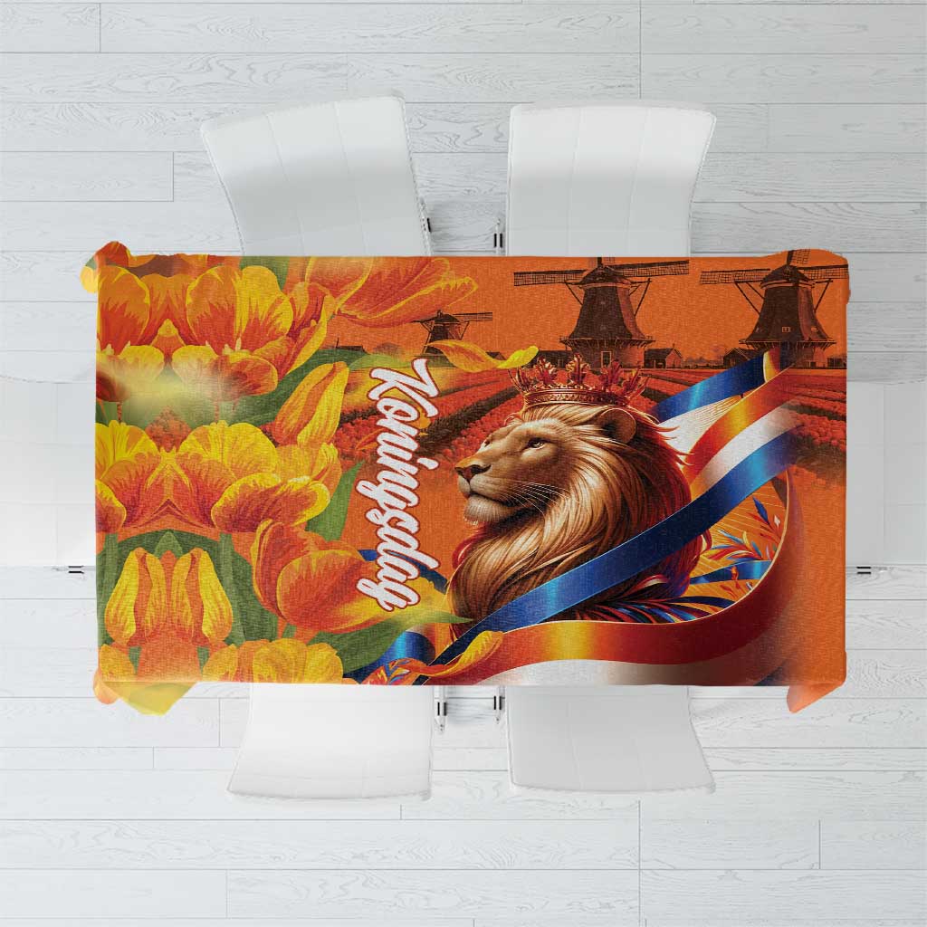 Netherlands Koningsdag Tablecloth Dutch Lion of Royal Pride