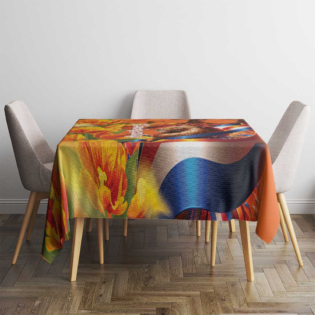 Netherlands Koningsdag Tablecloth Dutch Lion of Royal Pride