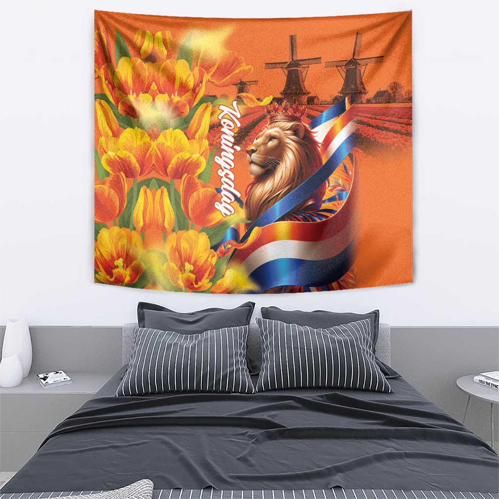 Netherlands Koningsdag Tapestry Dutch Lion of Royal Pride
