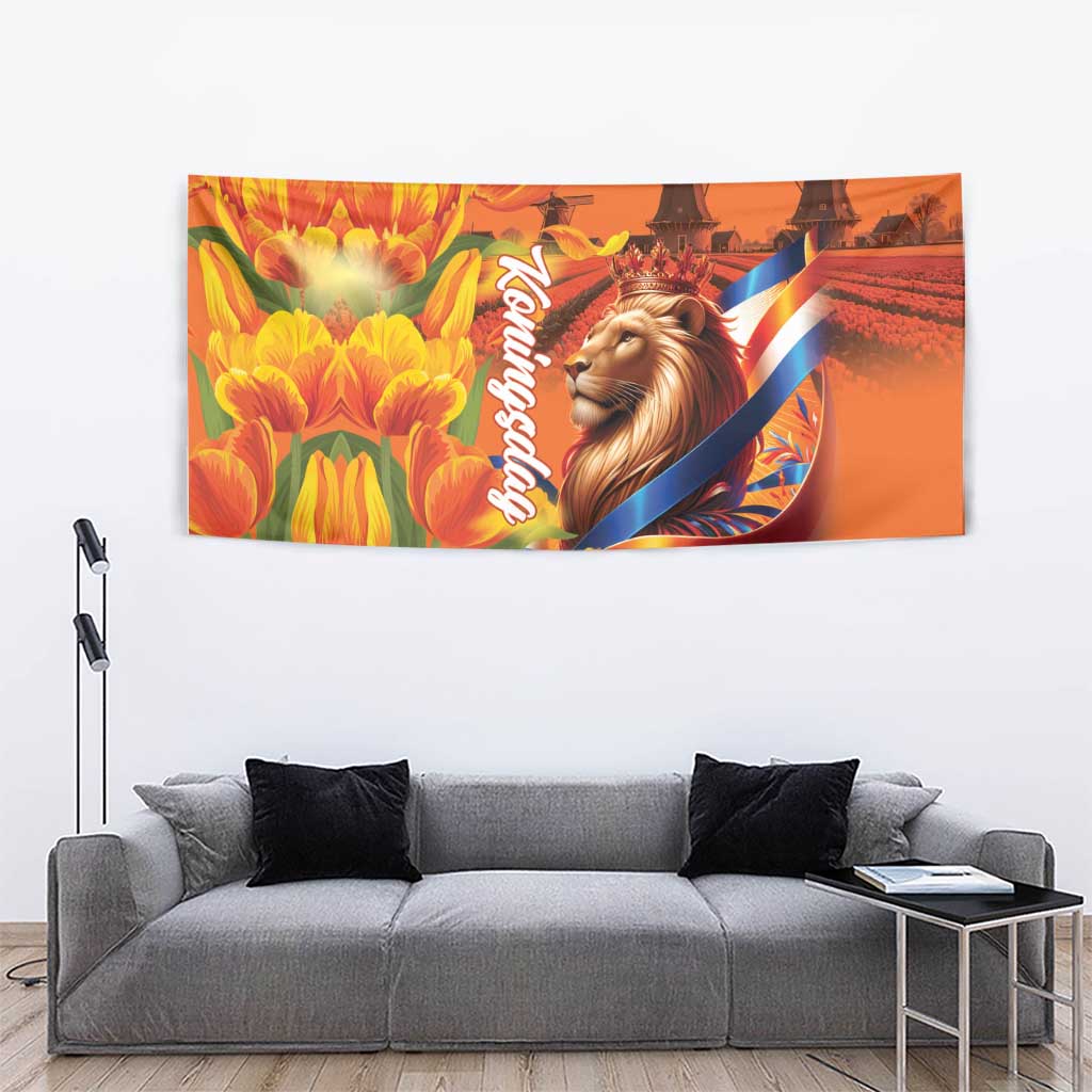Netherlands Koningsdag Tapestry Dutch Lion of Royal Pride