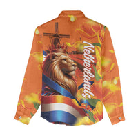 Netherlands Koningsdag Women Casual Shirt Dutch Lion of Royal Pride