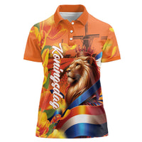 Netherlands Koningsdag Women Polo Shirt Dutch Lion of Royal Pride