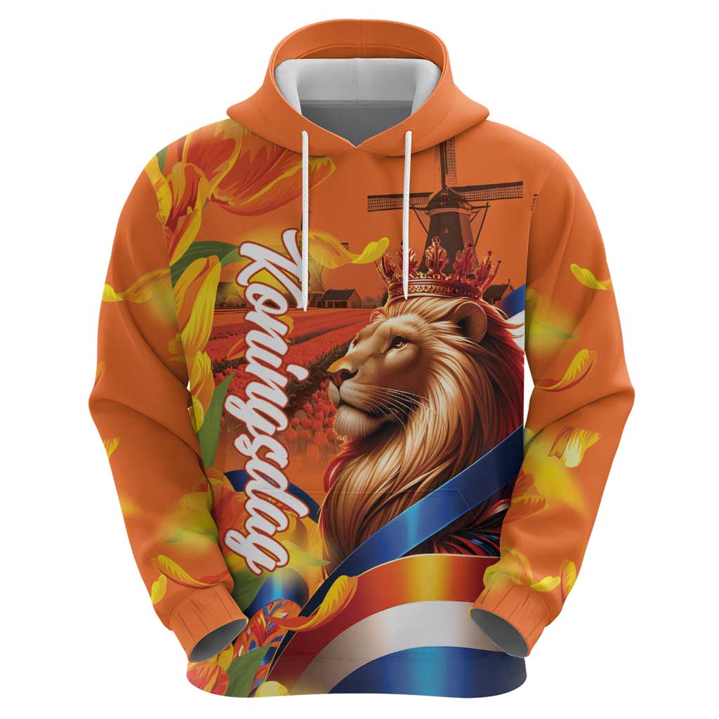 Netherlands Koningsdag Zip Hoodie Dutch Lion of Royal Pride