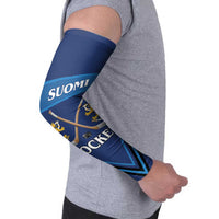 Finland Hockey Custom Arm Sleeves Suomi Lion Ice Pride 2026 Blue Version