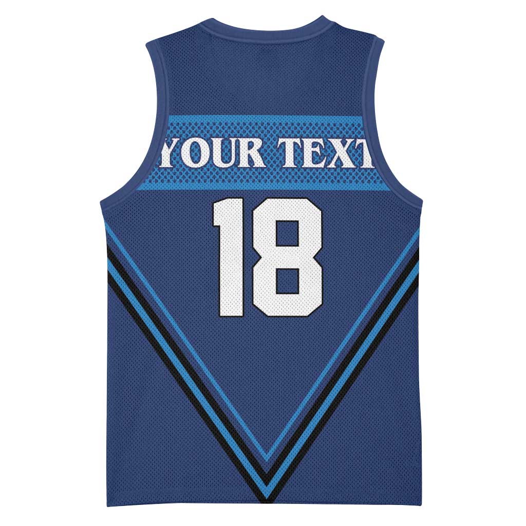 Finland Hockey Custom Basketball Jersey Suomi Lion Ice Pride 2026 Blue Version