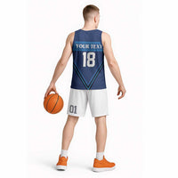 Finland Hockey Custom Basketball Jersey Suomi Lion Ice Pride 2026 Blue Version
