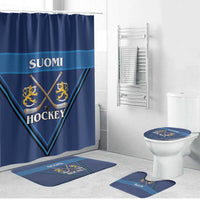 Finland Hockey Bathroom Set Suomi Lion Ice Pride 2026 Blue Version