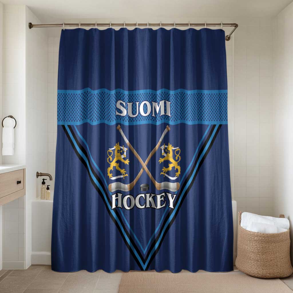 Finland Hockey Bathroom Set Suomi Lion Ice Pride 2026 Blue Version
