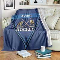 Finland Hockey Blanket Suomi Lion Ice Pride 2026 Blue Version