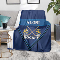 Finland Hockey Blanket Suomi Lion Ice Pride 2026 Blue Version