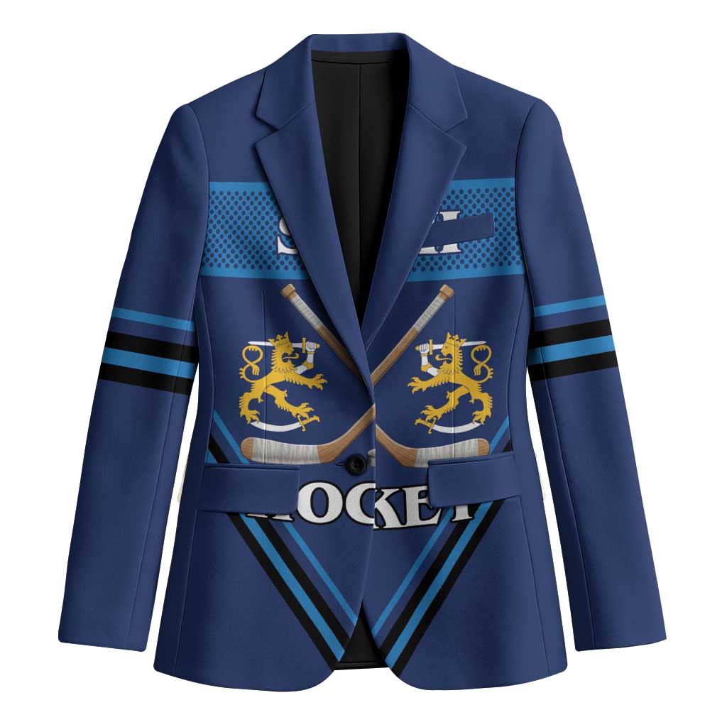 Finland Hockey Custom Blazer Suomi Lion Ice Pride 2026 Blue Version
