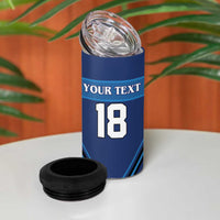 Finland Hockey Custom 4 in 1 Can Cooler Tumbler Suomi Lion Ice Pride 2026 Blue Version