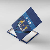 Finland Hockey Canvas Wall Art Suomi Lion Ice Pride 2026 Blue Version