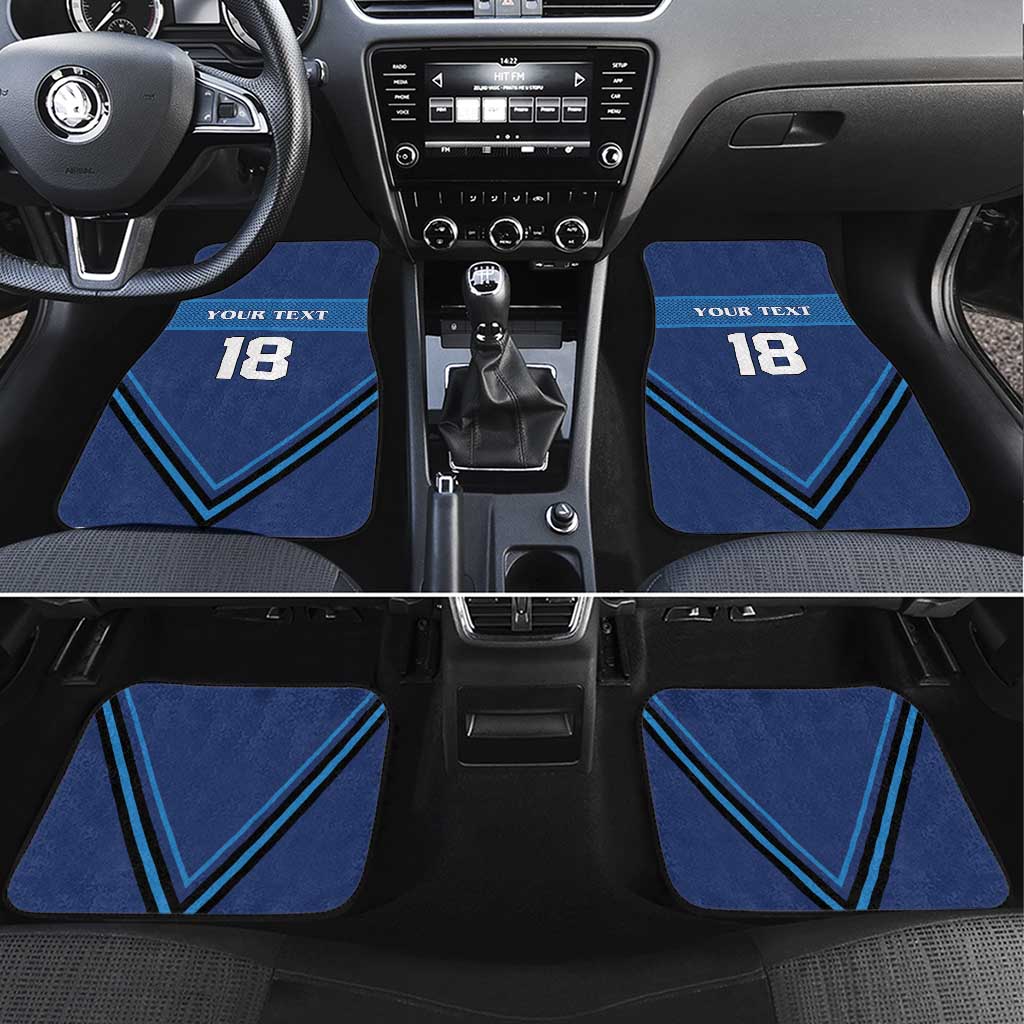 Finland Hockey Custom Car Mats Suomi Lion Ice Pride 2026 Blue Version