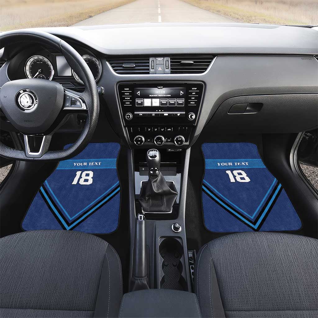 Finland Hockey Custom Car Mats Suomi Lion Ice Pride 2026 Blue Version