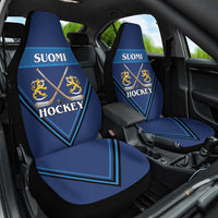 Finland Hockey Car Seat Cover Suomi Lion Ice Pride 2026 Blue Version