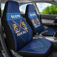 Finland Hockey Car Seat Cover Suomi Lion Ice Pride 2026 Blue Version