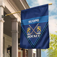 Finland Hockey Garden Flag Suomi Lion Ice Pride 2026 Blue Version