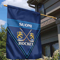 Finland Hockey Garden Flag Suomi Lion Ice Pride 2026 Blue Version