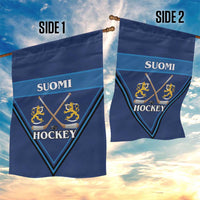 Finland Hockey Garden Flag Suomi Lion Ice Pride 2026 Blue Version