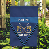 Finland Hockey Garden Flag Suomi Lion Ice Pride 2026 Blue Version