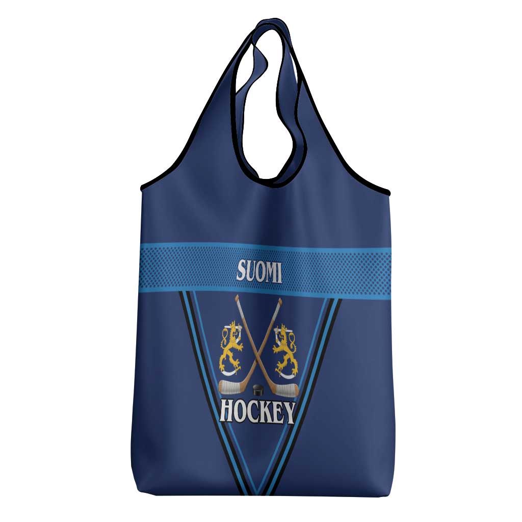 Finland Hockey Grocery Bag Suomi Lion Ice Pride 2026 Blue Version