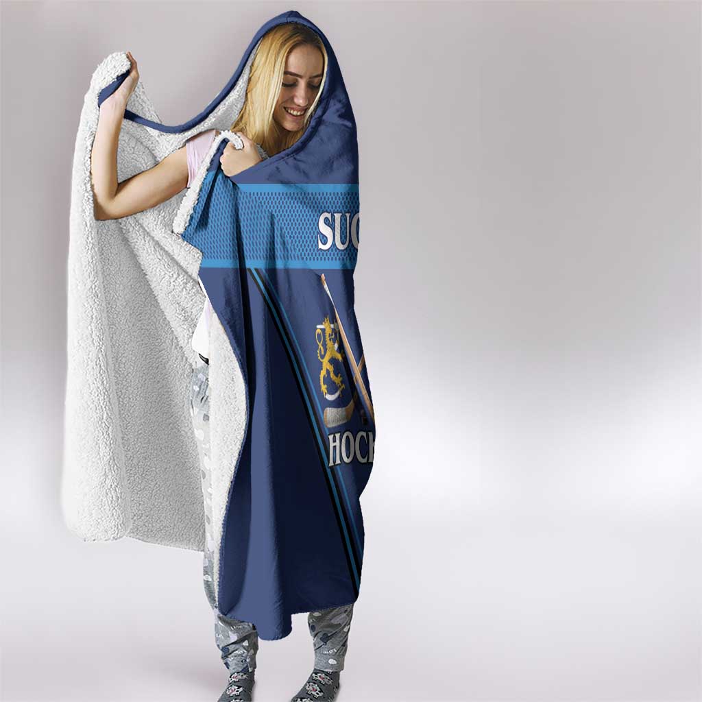 Finland Hockey Hooded Blanket Suomi Lion Ice Pride 2026 Blue Version