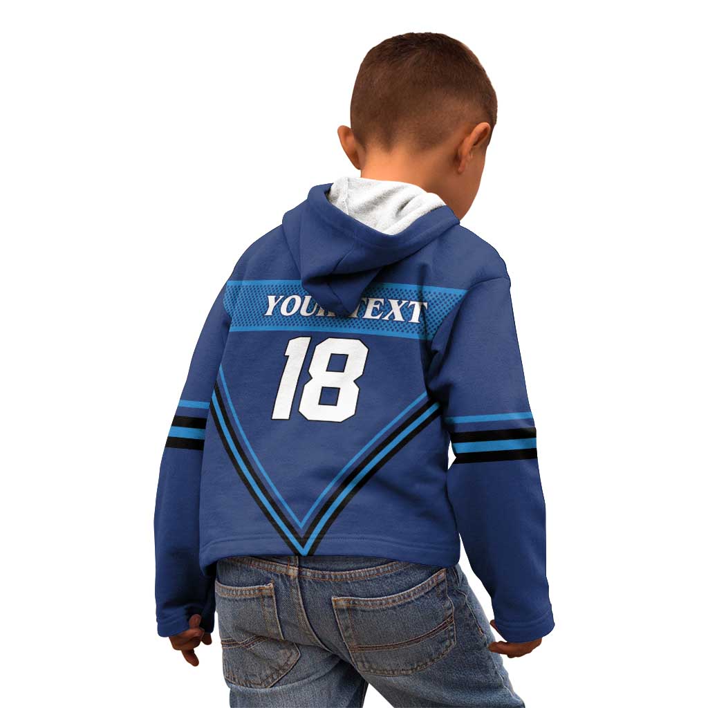 Finland Hockey Custom Kid Hoodie Suomi Lion Ice Pride 2026 Blue Version