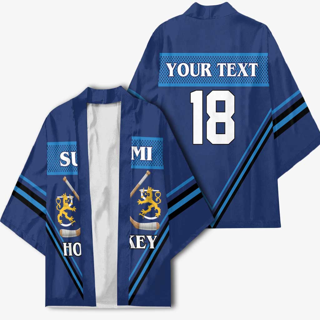 Finland Hockey Custom Kimono Suomi Lion Ice Pride 2026 Blue Version