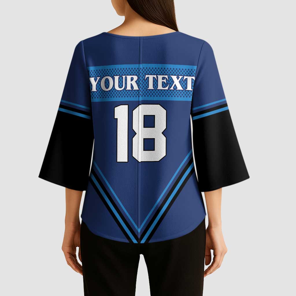 Finland Hockey Custom Kimono Sleeve Blouse Suomi Lion Ice Pride 2026 Blue Version