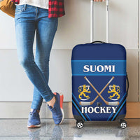 Finland Hockey Luggage Cover Suomi Lion Ice Pride 2026 Blue Version
