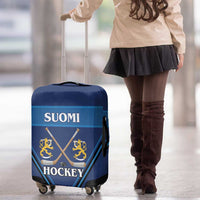 Finland Hockey Luggage Cover Suomi Lion Ice Pride 2026 Blue Version