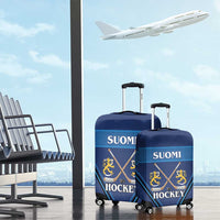 Finland Hockey Luggage Cover Suomi Lion Ice Pride 2026 Blue Version